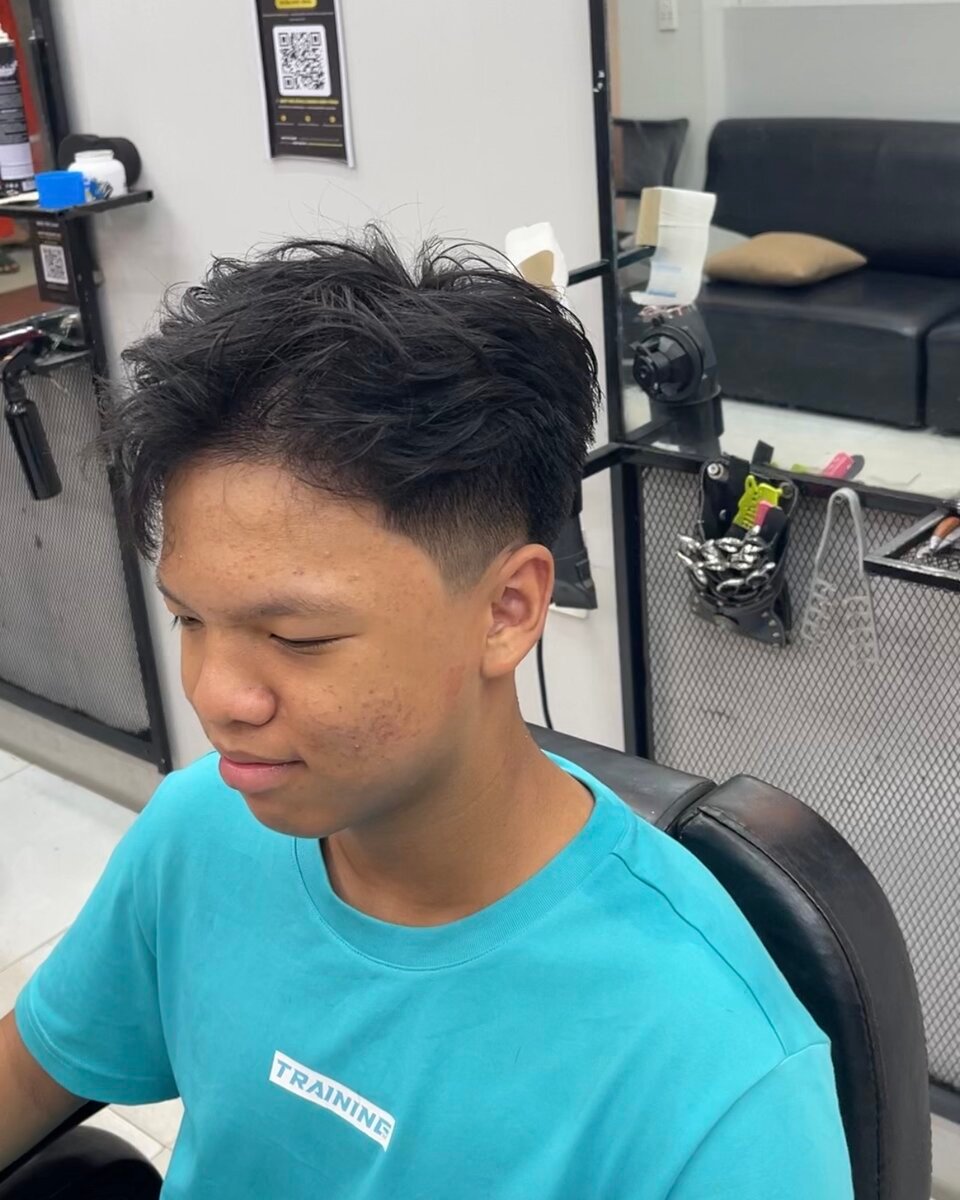 Kiểu tóc Side Part nam textured tại Tùng Matthew Vũng Tàu